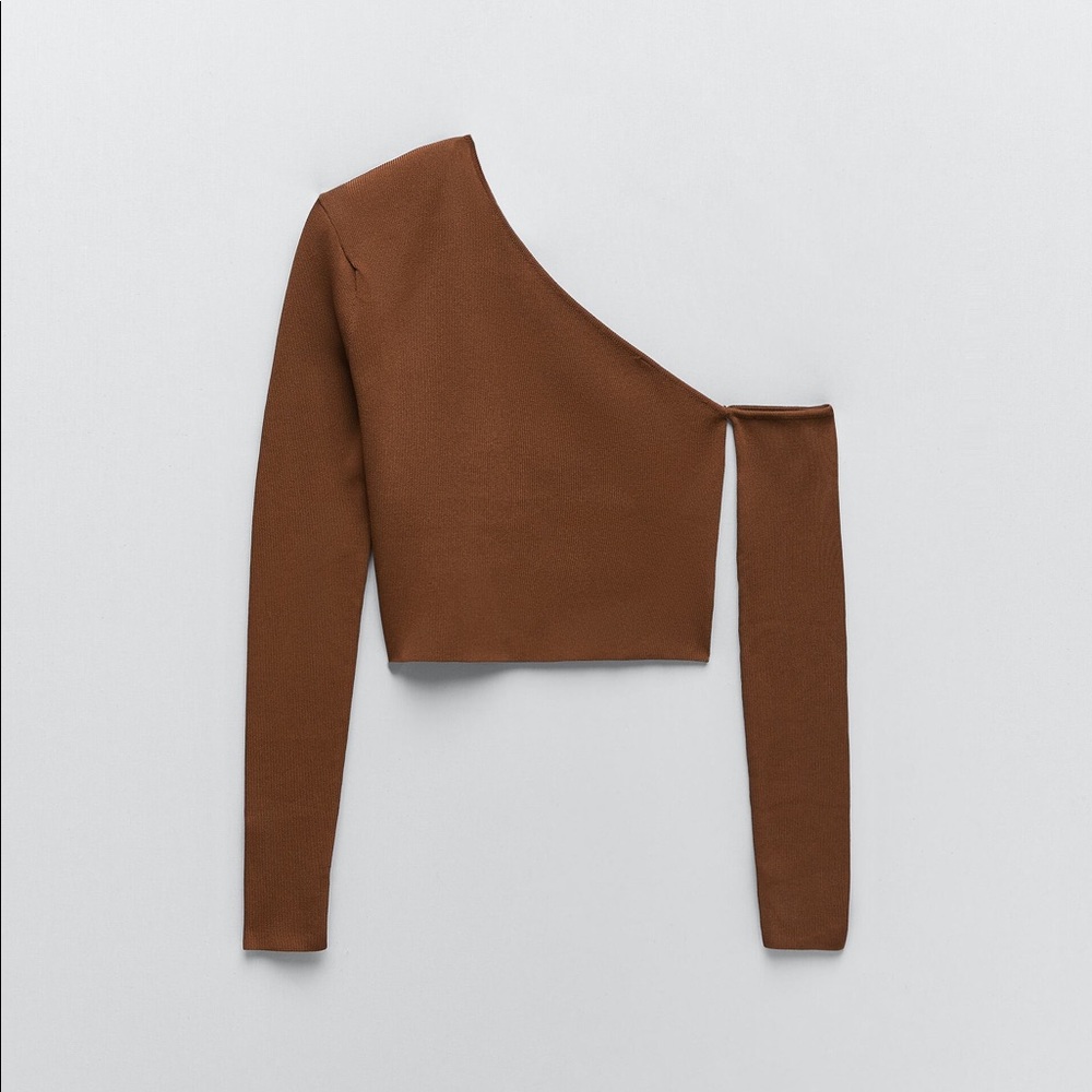 ZARA CUT OUT KNIT TOP - Picture 3 of 5